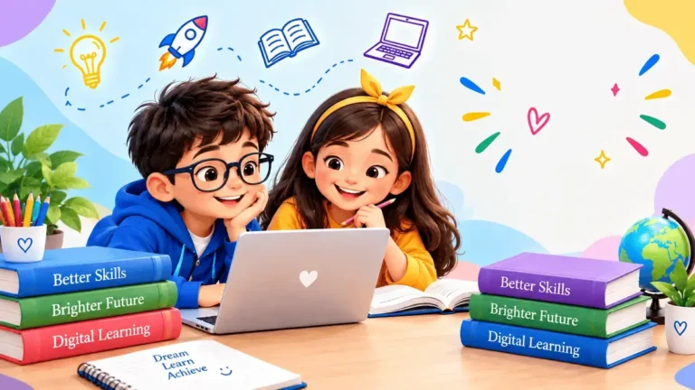 Learn SEO from scratch, kid studying